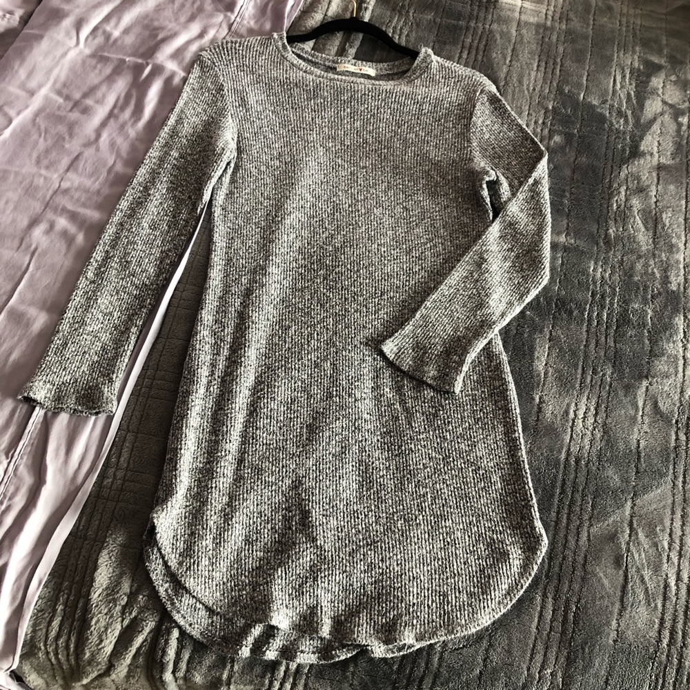 Knit sweater bodycon dress